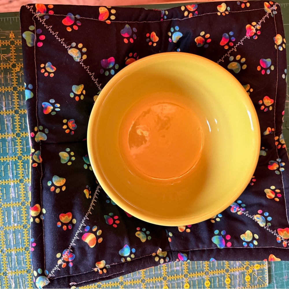Bowl Cozie handmade reversible